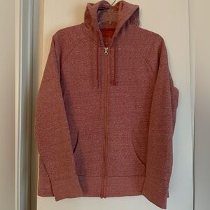 Girls 12/14 Hoodie Sweatshirt Full Zip Cotton Blend Soft Red